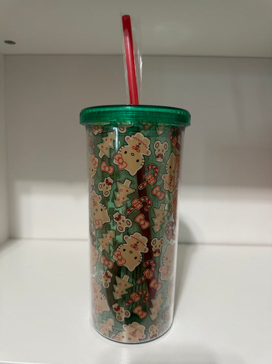 Plastic Green Christmas Cup