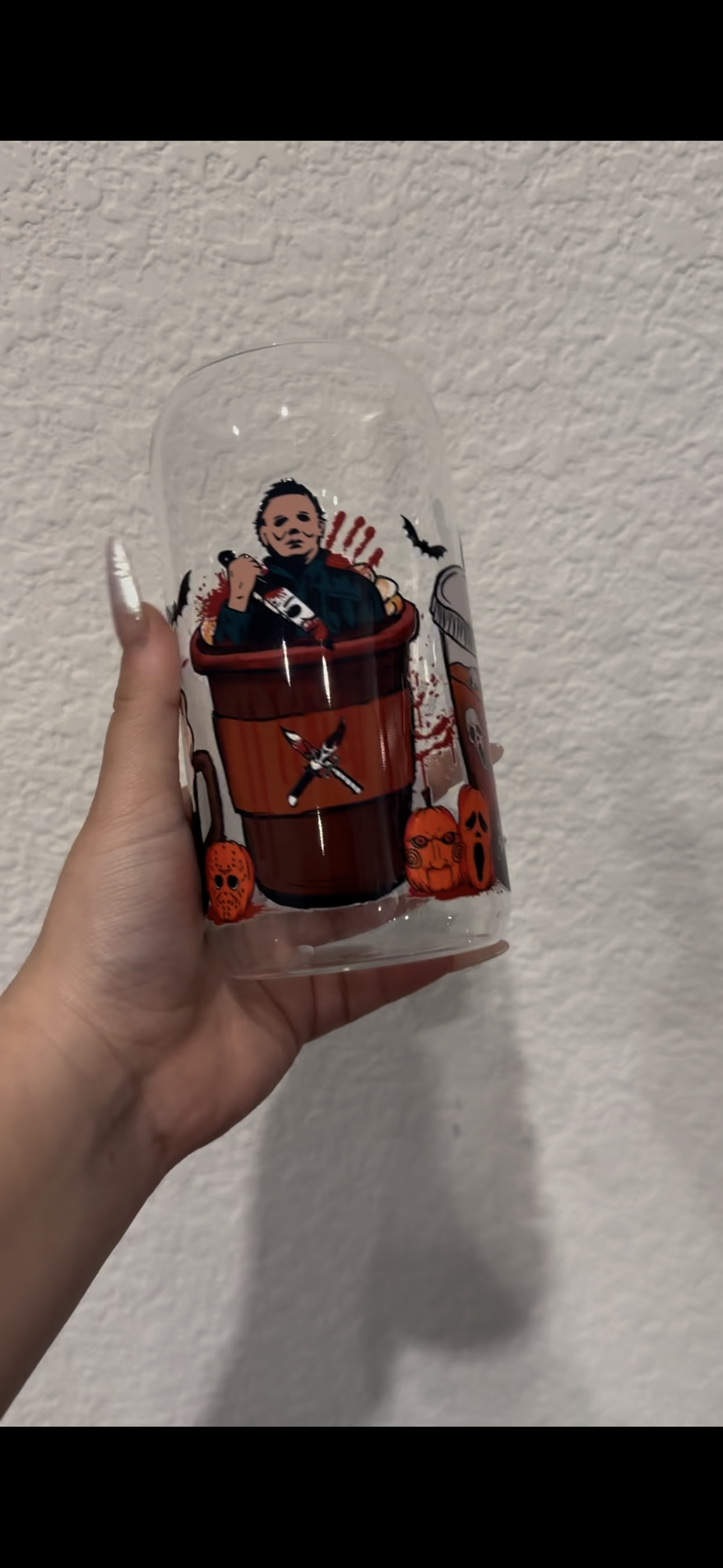 Halloween Glass Cup